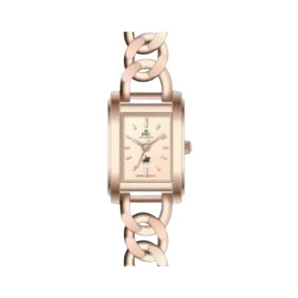 Paris Polo Club PPC-FD13-RG-RG Rose Gold Stylish Square Case Women Watch